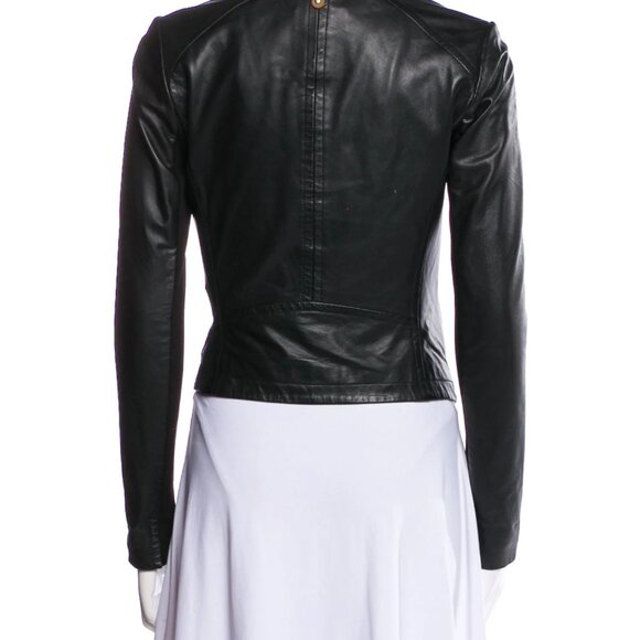 Mackage Black Lambskin Biker Jacket - Size XS - Picture 2 of 12